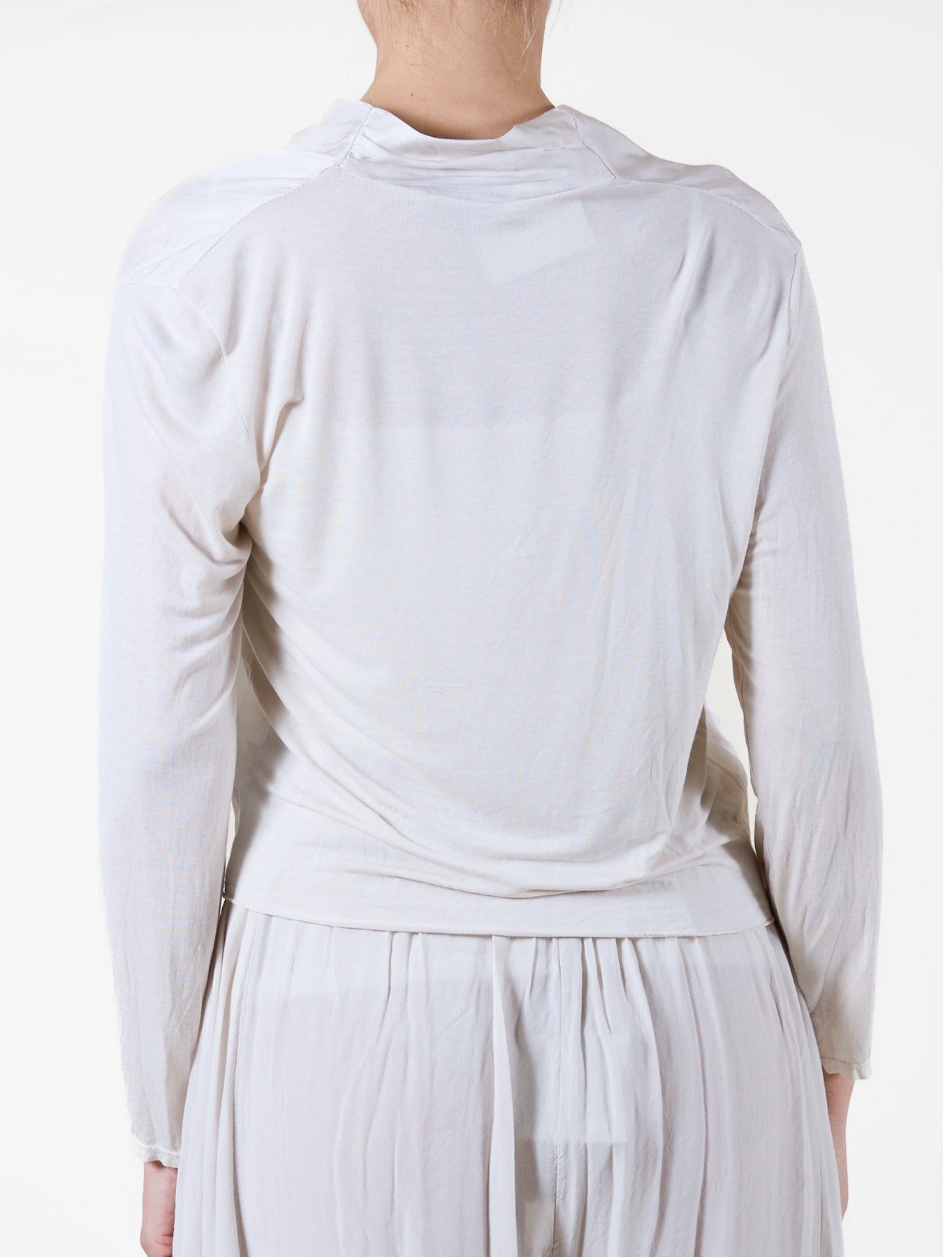 Sand Long Sleeve Bolero with Tie Front