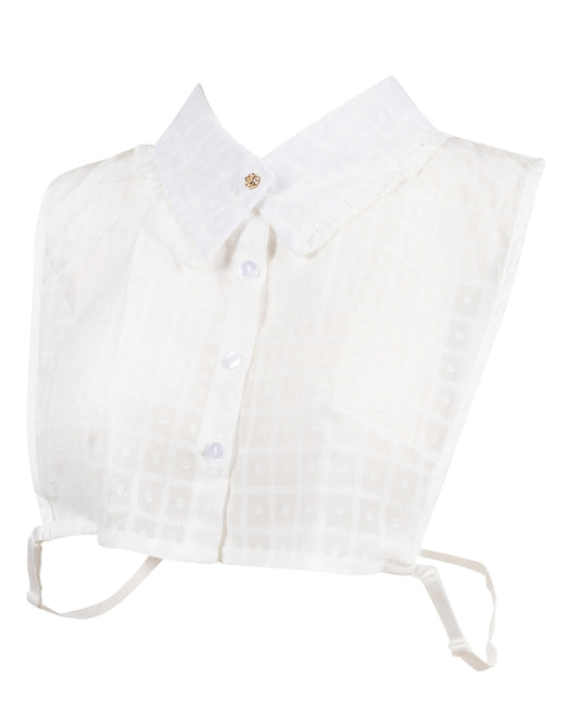 Textured Swiss Dot Collar Dickie