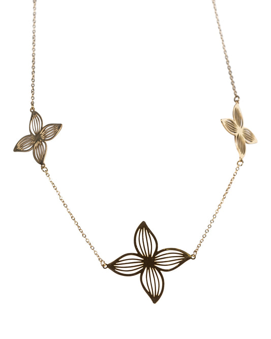 Gold Floral Necklace