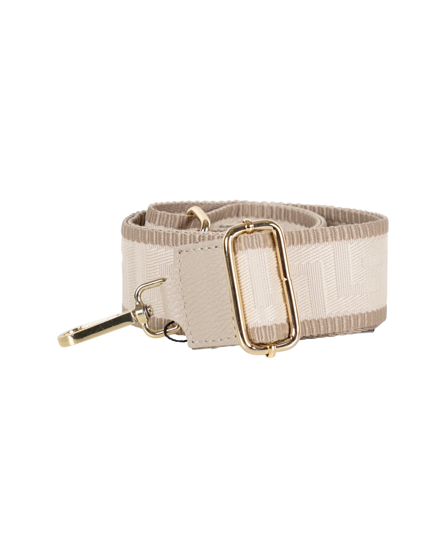 Sangle Réglable pour Sac avec Motif Grec Beige