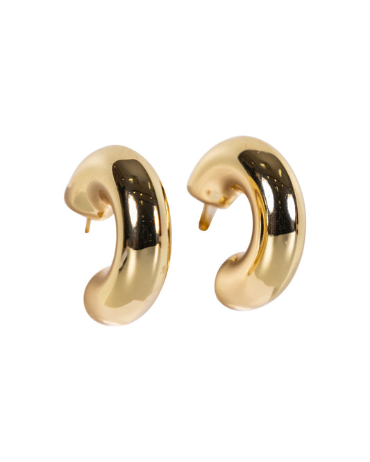 Gold Chunky Hoop Earrings