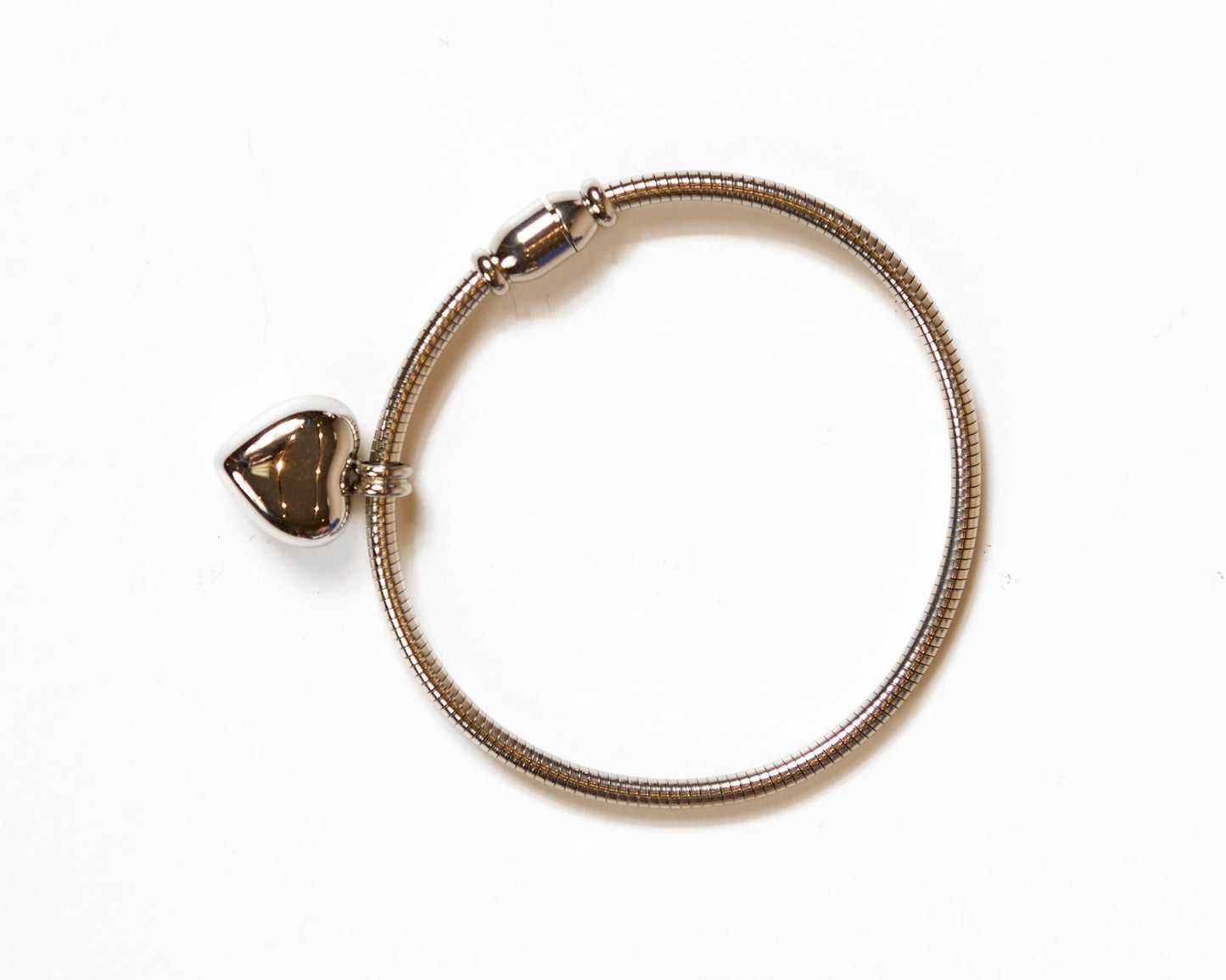 Silver Heart Charm Bracelet